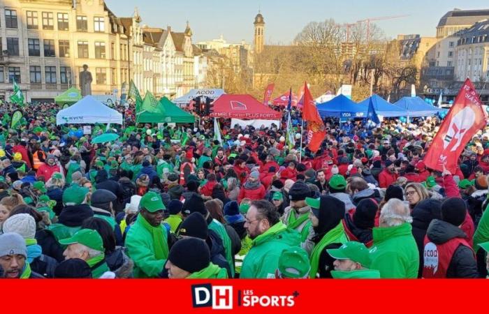 des milliers de manifestants dans les rues de Bruxelles, aucun vol ne décollera de l’aéroport de Charleroi