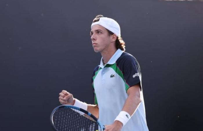 Arthur Cazaux, qualifié pour le deuxième tour de l’Open d’Australie