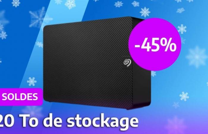 Prix ​​cassé pendant les soldes sur le disque dur externe 20 To de Seagate