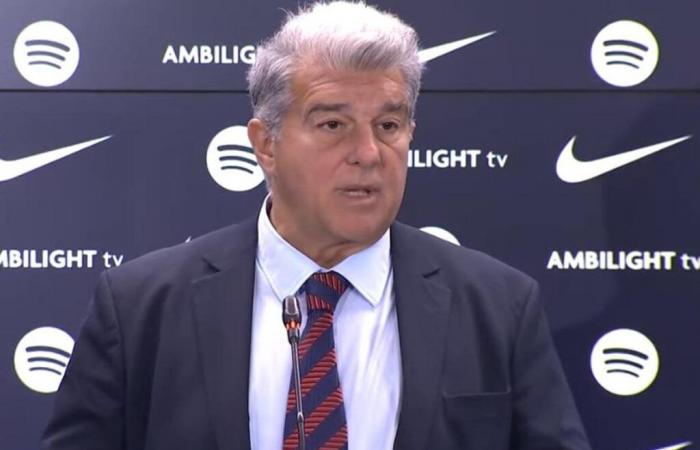 Joan Laporta apparaît après le « cas Olmo »