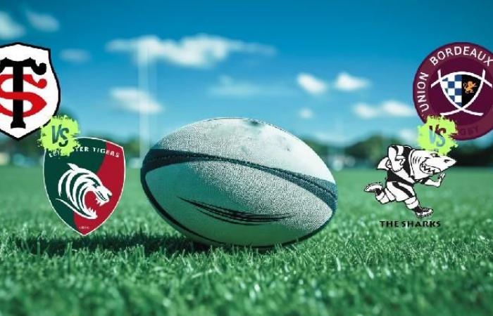 Vos matchs UBB/Sharks et Stade Toulousain/Leicester Rugby à quelle heure et sur quelle chaîne ?