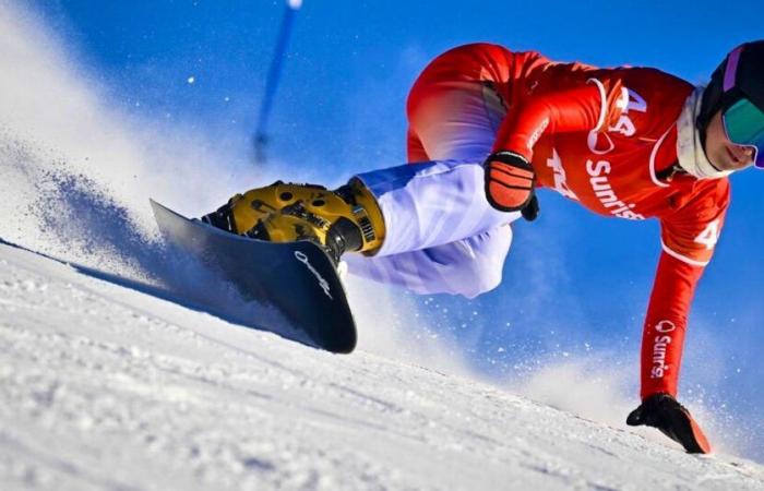 Flurina Bätschi au pied du podium à Bad Gastein