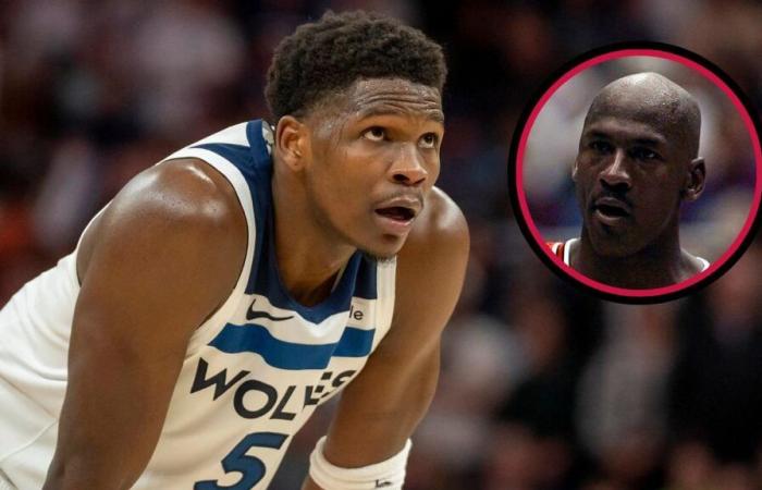 “Toujours mini-Mike, ou non ?” – Les fans de la NBA intensifient les comparaisons avec Jordan après le 4e quart-temps explosif de 20 points d’Anthony Edwards