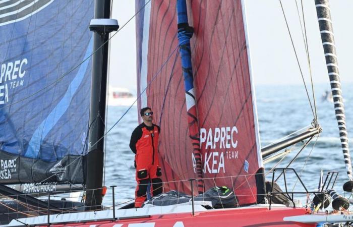 quand et à quelle heure est l’arrivée du deuxième, Yoann Richomme, aux Sables-d’Olonne ?