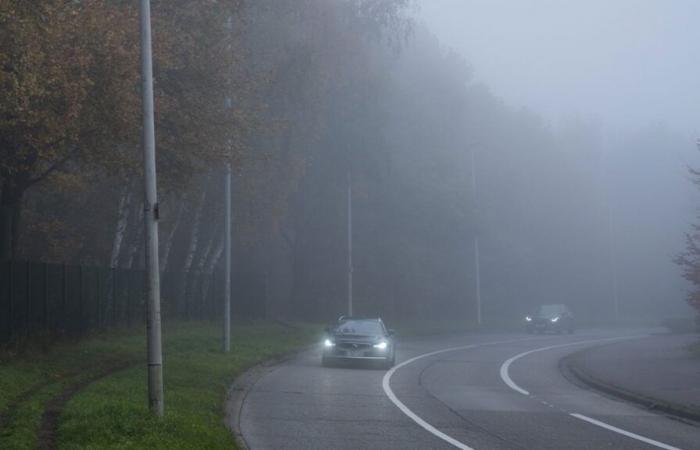 l’IRM émet une alerte brouillard sur toute la Wallonie et à Bruxelles