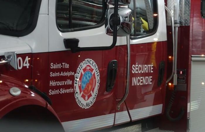 Incendie en cours aux Canots Rhéaume à St-Tite