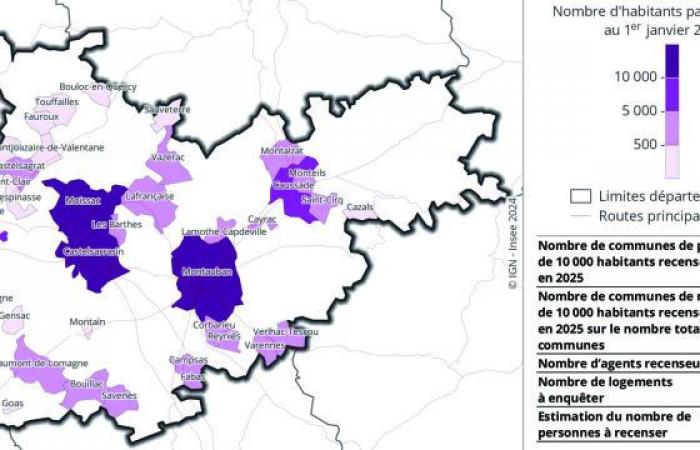 In Tarn-et-Garonne, 43,000 people will be counted – Le Petit Journal