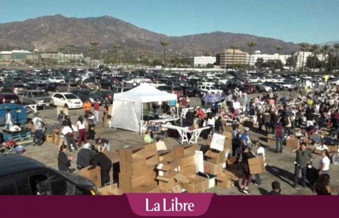 Los Angeles : après les incendies, des centres de dons submergés