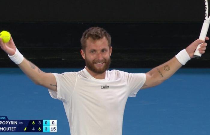 Open d’Australie | Corentin Moutet tente un service à la cuillère sous les huées du public australien – Tennis Vidéo