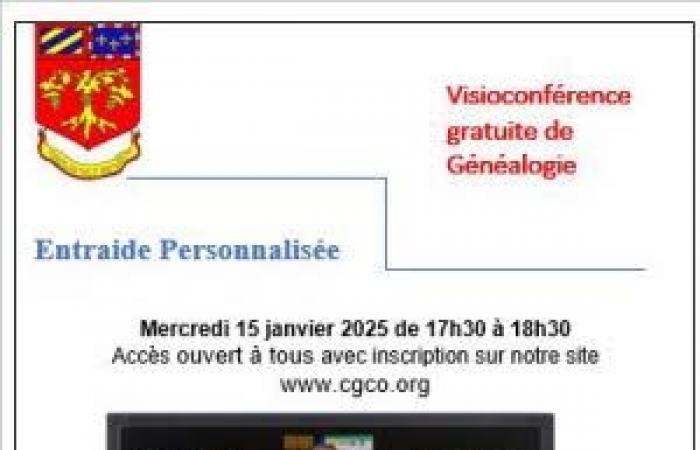 Cercle Généalogique de la Côte d’Or : entraide personnalisée par visioconférence : Rencontre, conférence à Dijon