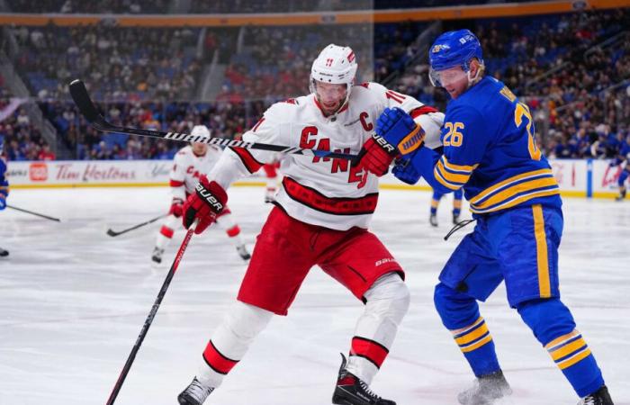 Un plateau à portée de Staal face aux Sabres