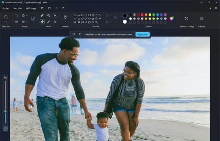 Paint dispose enfin d’une gomme magique pour supprimer les éléments gênants d’une photo