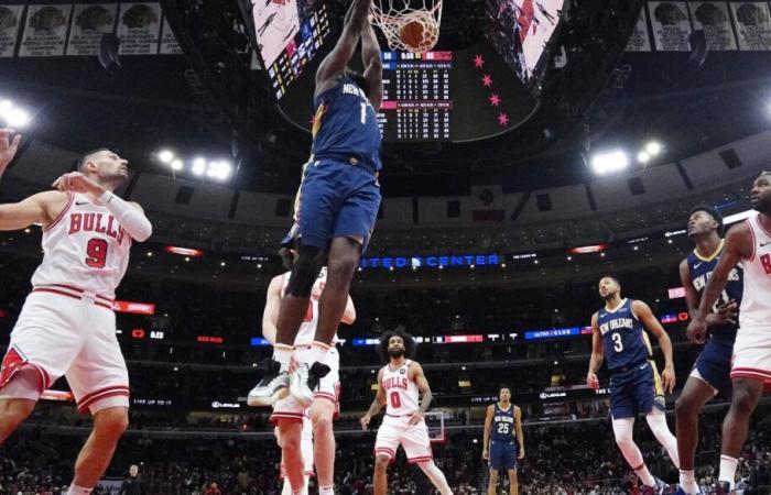 Les taureaux tombent face aux pélicans et au grand homme Zion Williamson alors que la saison s’arrête