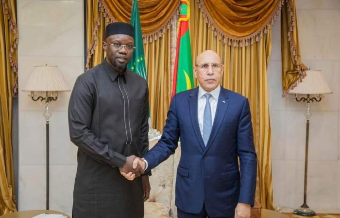 Ousmane Sonko reçu par le président El-Ghazouani