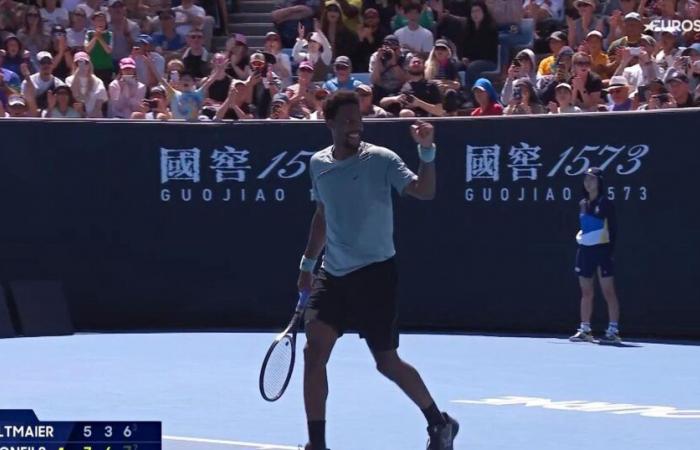 Balle de match de Gaël Monfils, vainqueur 7-5, 6-3, 7-6 contre Daniel Altmaier au 2e tour de l’Open d’Australie en vidéo – Tennis Vidéo