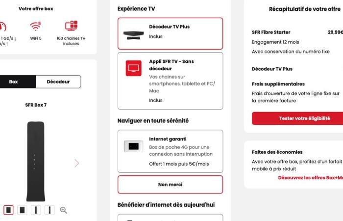 Oui, il y a toujours 49€ offerts avec la box internet SFR Starter pas chère