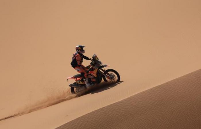 Michael Docherty remporte la 10ème étape moto du Dakar 2025, Daniel Sanders assure la tête du classement général