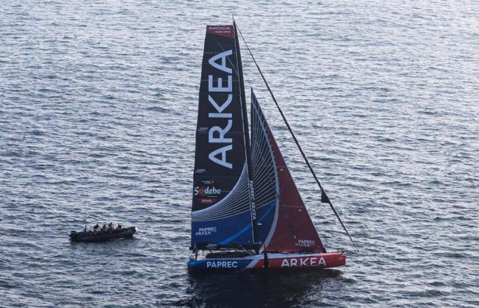 Yoann Richomme, second in Sables-d’Olonne