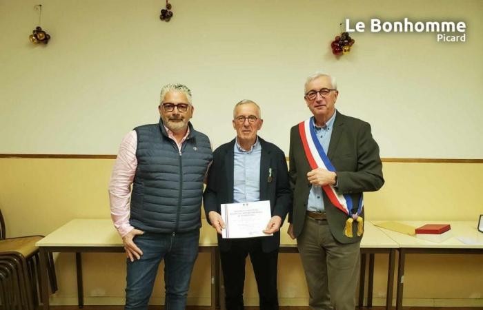 le 1er adjoint d’une commune du secteur Montdidier honoré pour son long engagement municipal