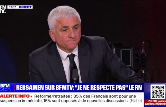 Hervé Morin, président des « Centristes » de la région Normandie, réagit aux propos de François Rebsamen sur le RN