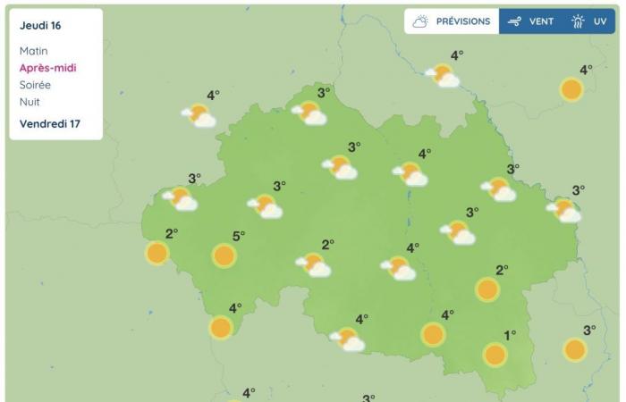 Allier (météo) – Quel temps fera-t-il le jeudi 16 janvier 2025 ?