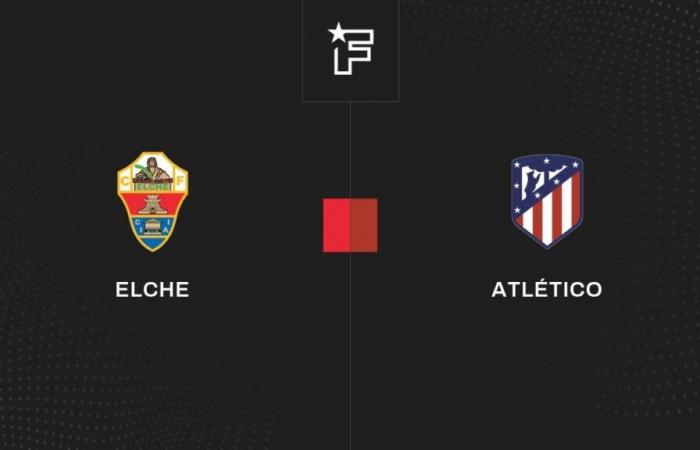 Live Elche – Atlético 8ème de finale de la Copa del Rey 2024/2025 15/01