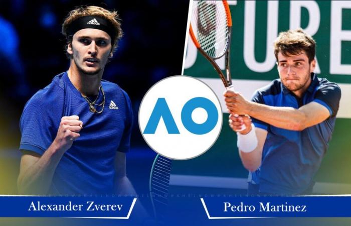 Alexander Zverev vs Pedro Martinez pronostics, conseils de paris et cotes, face-à-face, aperçu : Open d’Australie 2025