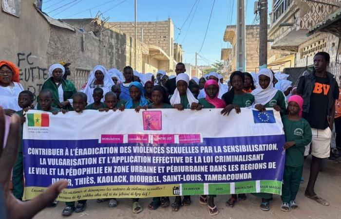 une marche contre la violence contre les enfants après le meurtre d’une petite fille