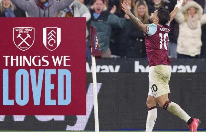 Quatre choses que nous avons adorées lorsque West Ham United a battu Fulham !