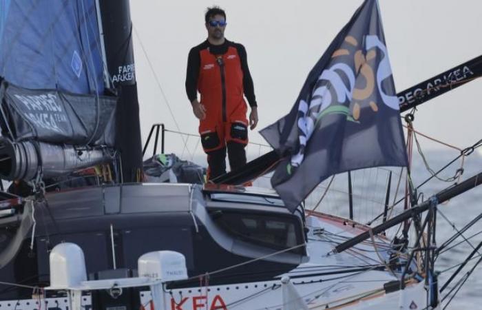 Yoann Richomme, second in the Vendée Globe, has arrived in Les Sables-d’Olonne