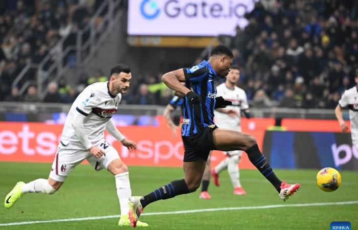 Match de Serie A : Inter Milan contre Bologne-Xinhua