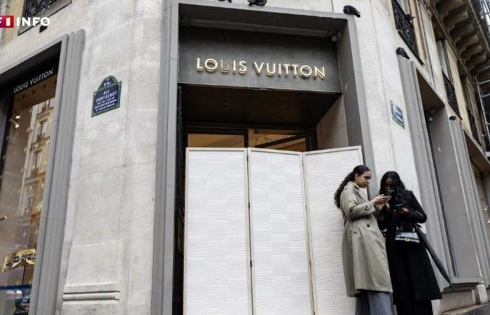 INFO TF1/LCI – Soupçonnés d’avoir attaqué le magasin Louis Vuitton à Paris avec une voiture bélier, deux individus interpellés