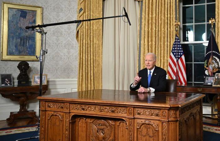 Les adieux poignants de Biden s’attardent sur ses craintes pour le pays qu’il aime