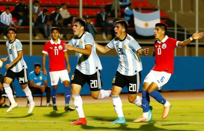 L’équipe d’Argentine U20 triomphe contre le Chili en match amical