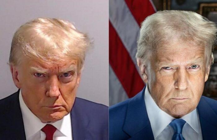 La ressemblance frappante entre le portrait officiel de Donald Trump et son mugshot