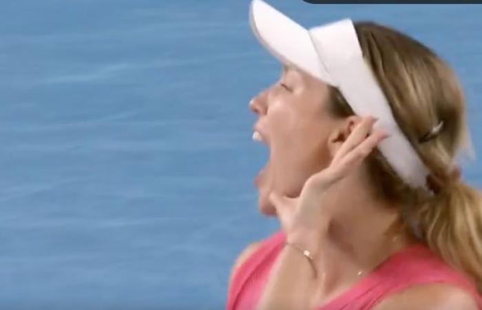 Open d’Australie, Vidéos > La célébration très provocatrice de Danielle Collins après sa victoire contre une Australienne