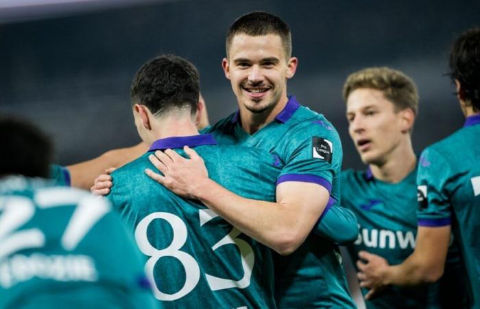 Anderlecht ne prend qu’un léger avantage sur Anvers lors du match aller de la demi-finale aller de la Croky Cup