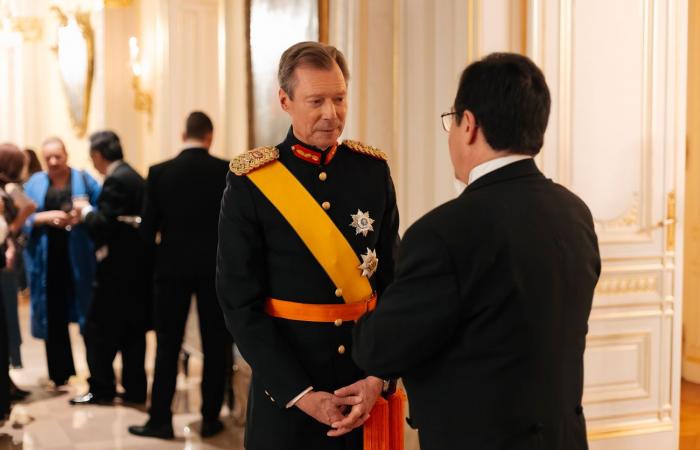 Diadèmes et distinctions pour la dernière réception du Nouvel An du Grand-Duc Henri de Luxembourg