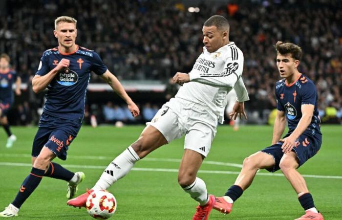 Le Real atteint les quarts de finale mais souffre contre le Celta, Mbappé marque