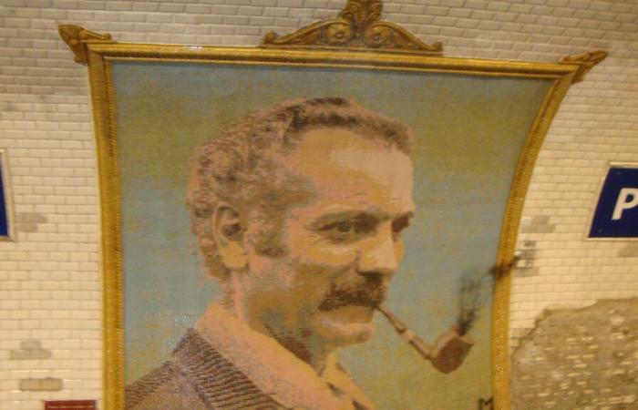 une pétition pour sauver les mosaïques de Georges Brassens à la station Porte des Lilas