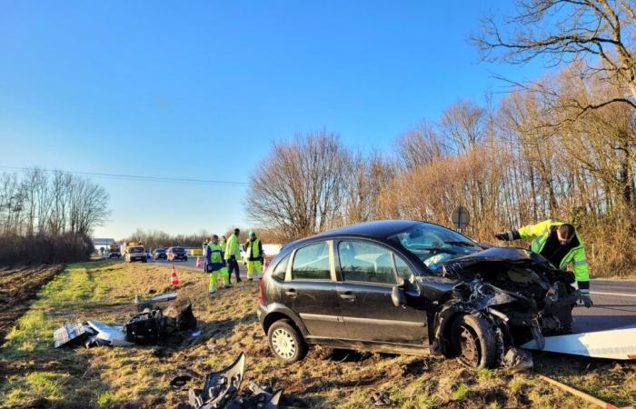 la voiture finit sur le radar