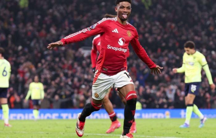 Premier League – Amad Diallo joue à nouveau le sauveur et sauve Manchester United d’une défaite contre Southampton (3-1)