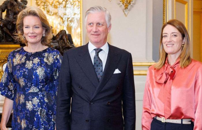 Le roi Philippe et la reine Mathilde reçoivent les dirigeants des institutions européennes pour la nouvelle année