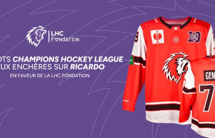 Soutenez la Fondation LHC en participant à la vente aux enchères des maillots de la Ligue des Champions de Hockey – Lausanne HC