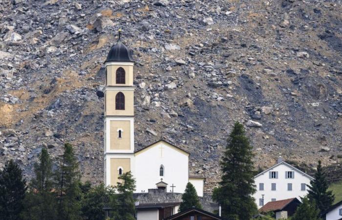 Les décombres glissent de plus en plus vite vers Brienz