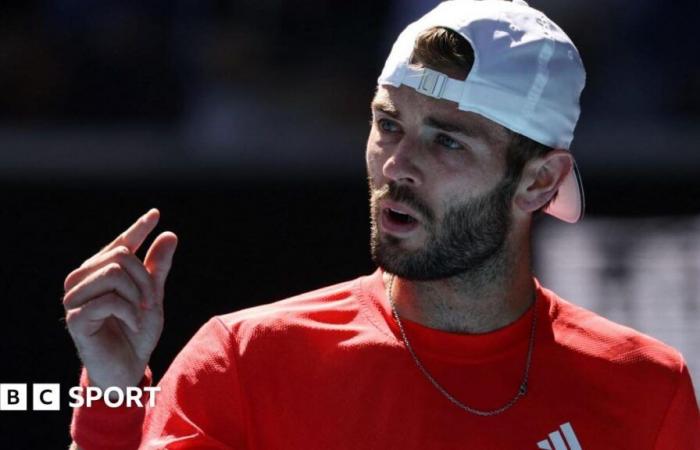 Jacob Fearnley perd contre Alexander Zverev à Melbourne