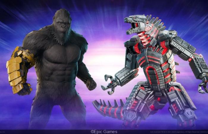 Godzilla et Kong arrivent dans la bataille Fortnite !