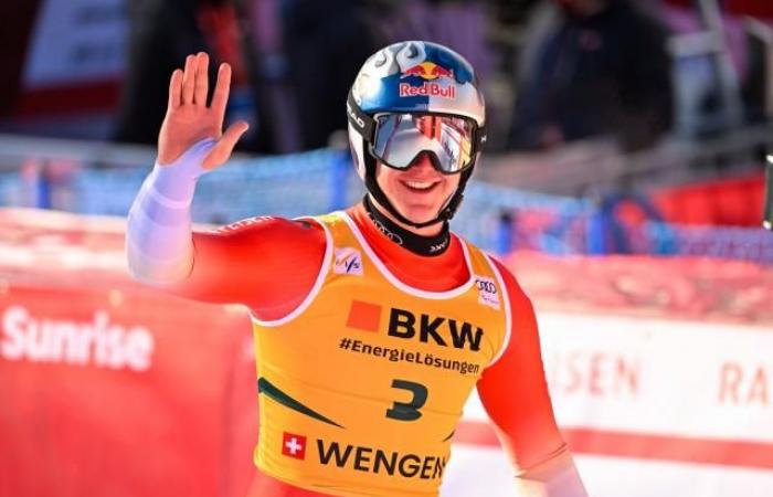 Franjo Von Allmen remporte le super-G de Wengen, grosse frayeur pour Sam Alphand