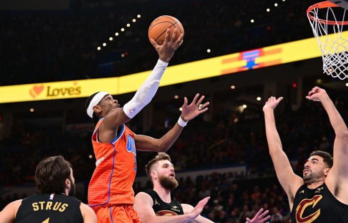 Le Thunder d’Oklahoma City et Shai Gilgeous-Alexander ont frappé fort face aux Cavaliers de Cleveland (134-114)