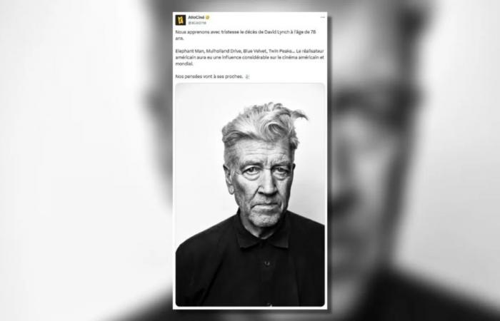 Le réalisateur David Lynch, géant du cinéma, est mort